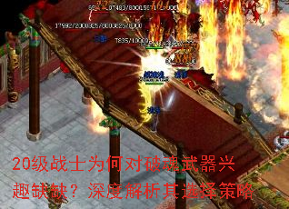 20级战士为何对破魂武器兴趣缺缺?深度解析其选择策略 20级战士为何对破魂武器兴趣缺缺?深度解析其选择策略