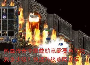 热血传奇中佩戴勋章需要角色达到多少级?快速升级攻略分享 热血传奇中佩戴勋章需要角色达到多少级?快速升级攻略分享