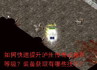 如何快速提升泸州传奇a8角色等级?装备获取有哪些技巧? 如何快速提升泸州传奇a8角色等级?装备获取有哪些技巧?